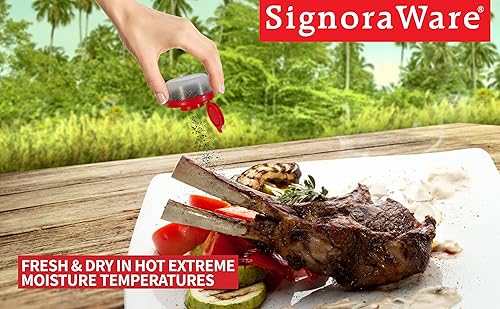 Miniatura 10 de Juego de 2 saleros y pimenteros a prueba de humedad, saleros medianos para llevar, camping, picnic al aire libre, cocina, loncheras, juego de