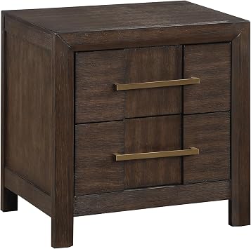 Modern Style Nightstand Crafted with Walnut Wood for Timeless Elegance in Your Bedroom