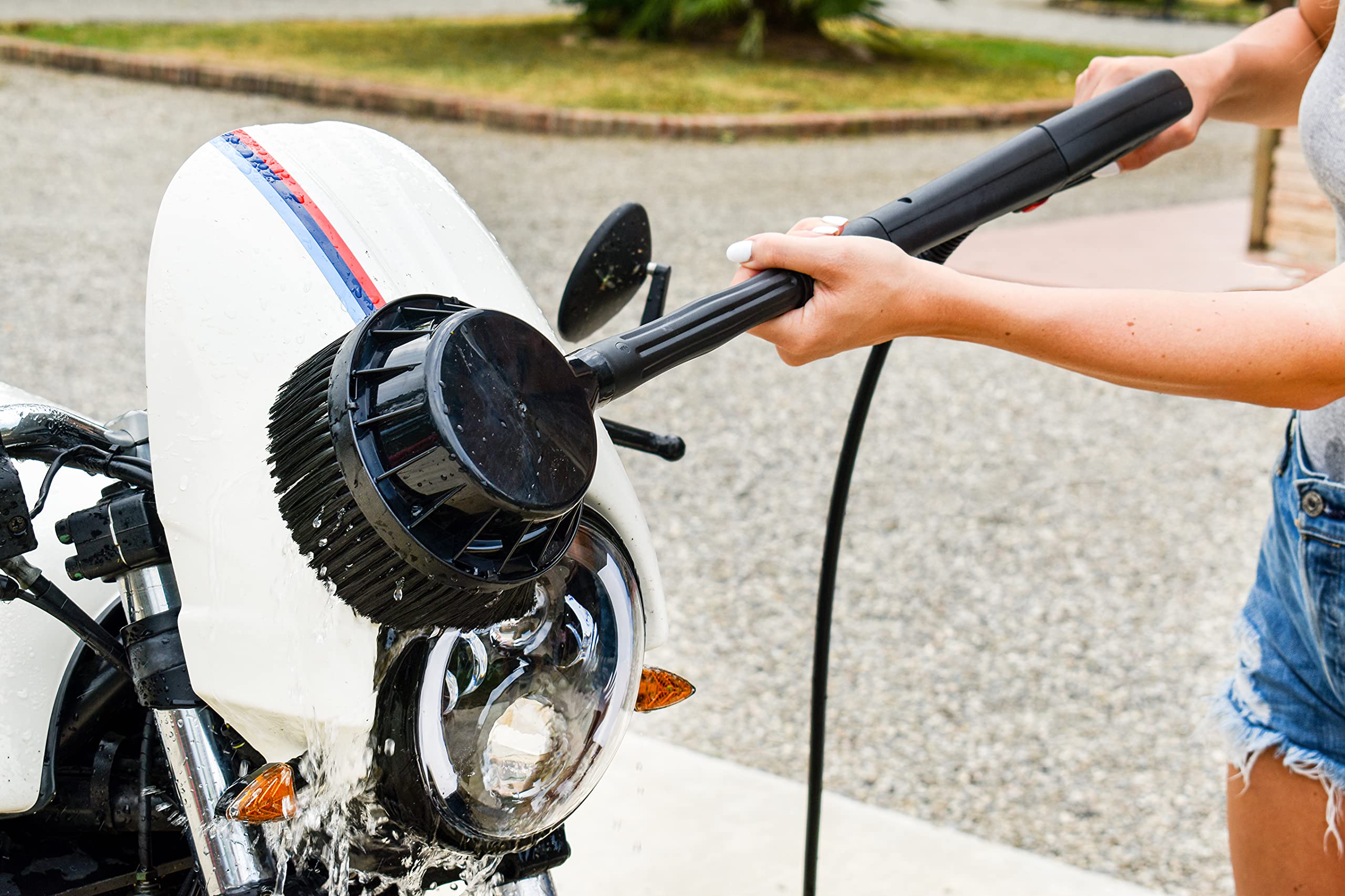 Lavor Nettoyeur Haute Pression Planet 160 WPS avec Programmes de Lavage WPS, Enrouleur et Brosse Rotative, Puissance 160 Bar Max, Débit 510 l/h Max, Moteur 2500W