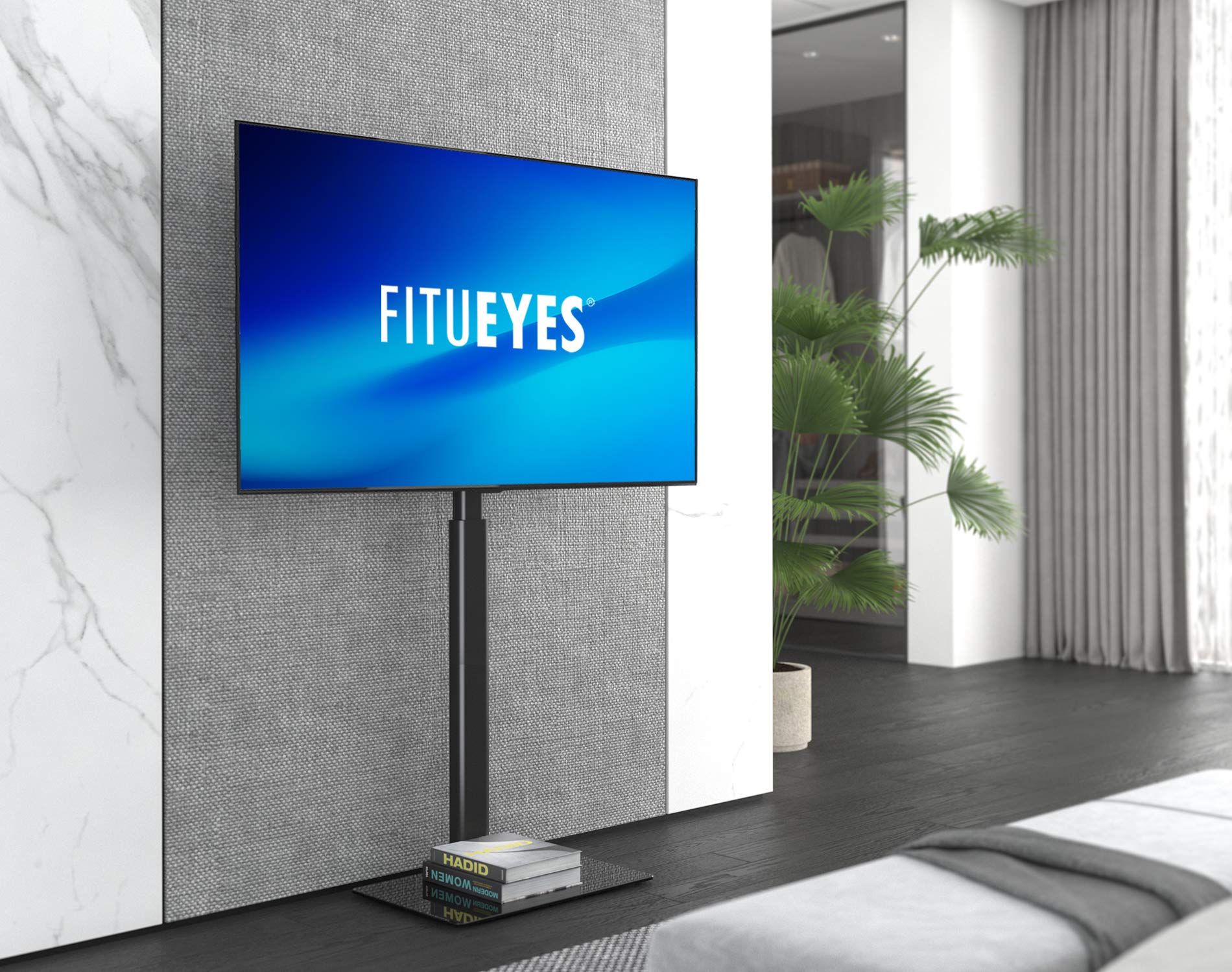 Stand TV a pavimento per 19-43 Pollici Adattabilità 16 Altezze - Dettaglio
