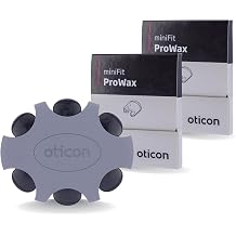 Genuine Oticon Minifit ProWax Filter Wax Guard, OEM Replacement for Oticon Hearing Aid Supplies, Genuine OEM Danish Oticon Brand Accessories for Optimum Performance 2 Packs/Total 12 Filters