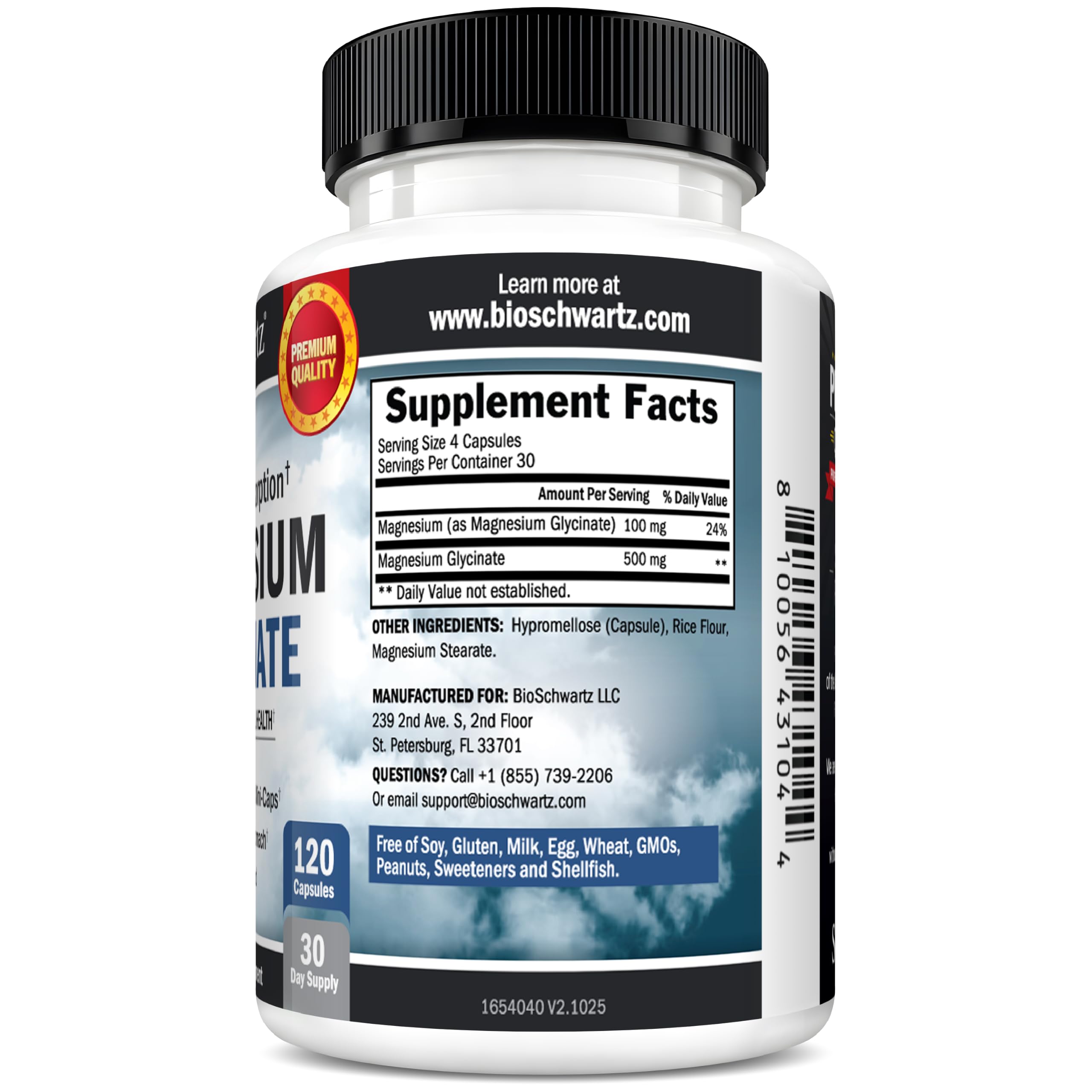 Magnesium Glycinate 500mg Per Serving | Max Absorption | 120 Mini Capsules — Amazon image 6