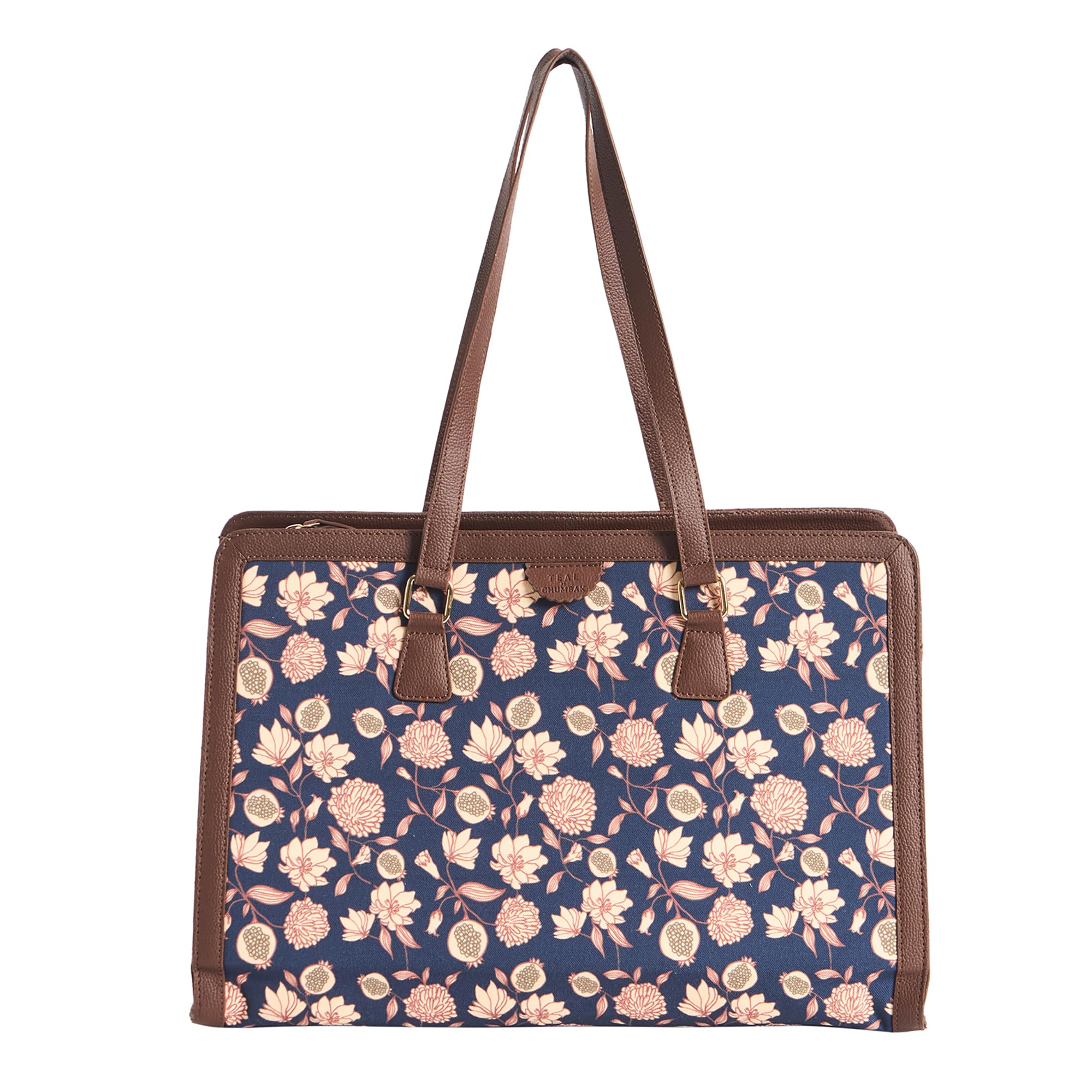 TEAL BY CHUMBAK Office Tote Bag for Women | Stylish Shoulder Bags for College | Professional Canvas Tote Bag | Laptop-Friendly College Bag (B0D95S189Z) Amazon Price History, Amazon Price Tracker