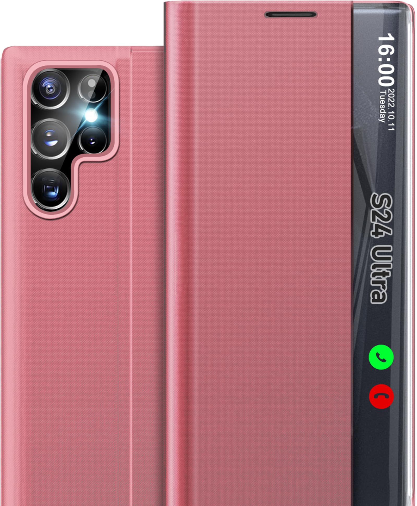 Coque Samsung S24 Ultra rose rigide avec béquille intégrée - 8
