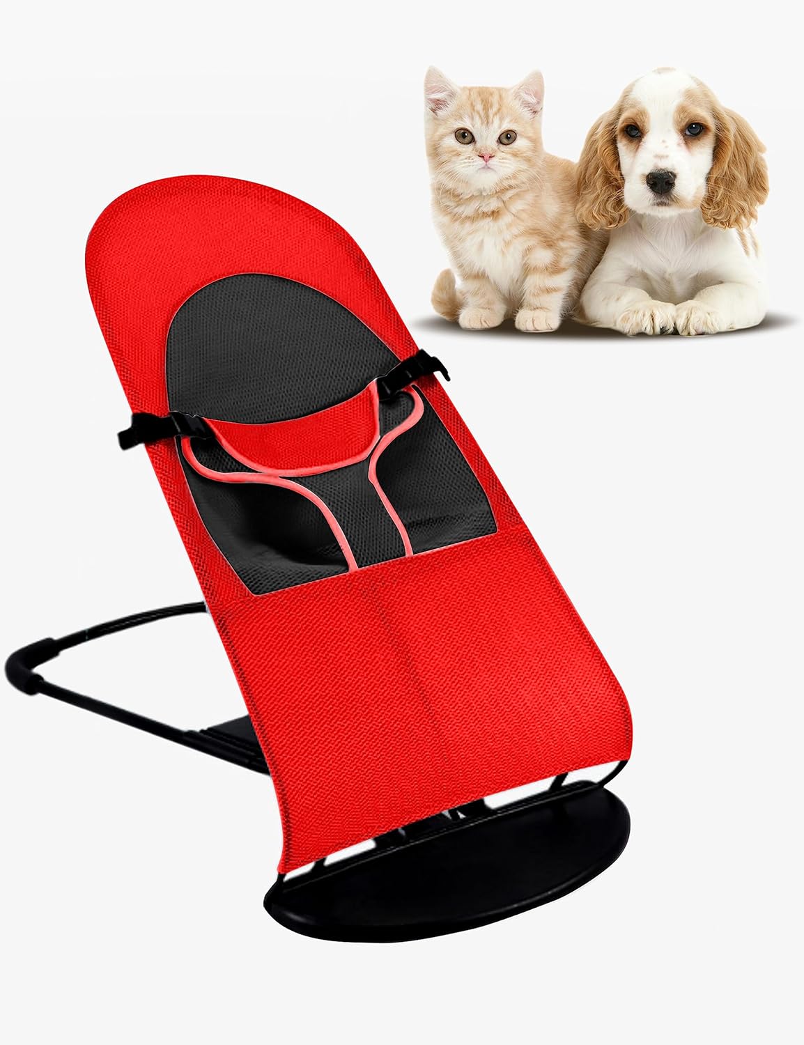 Kakalux Rocking Pet Bed, Multiple Modes Adjustable Height