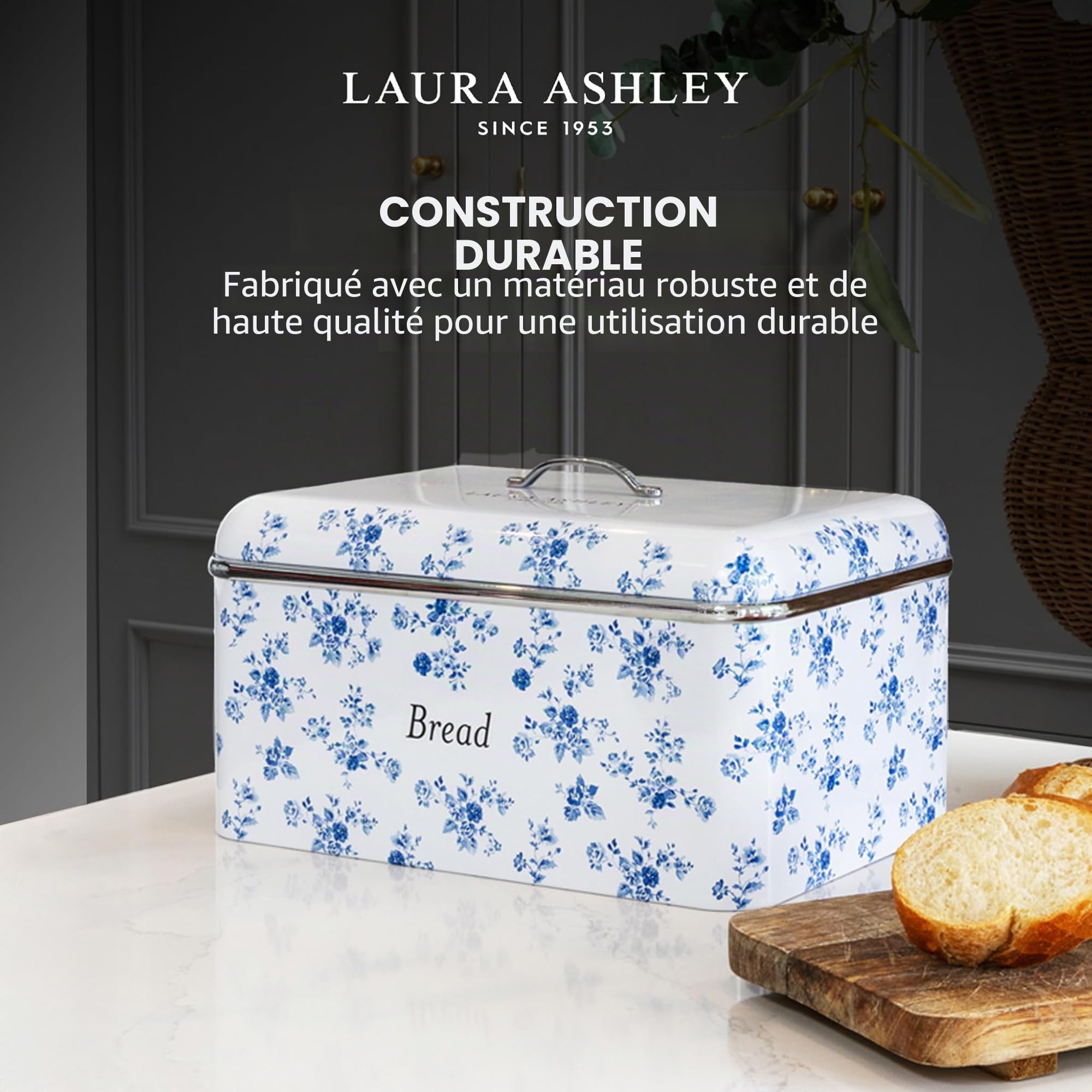 Laura Ashley VQ Boîte à pain Rose de Chine