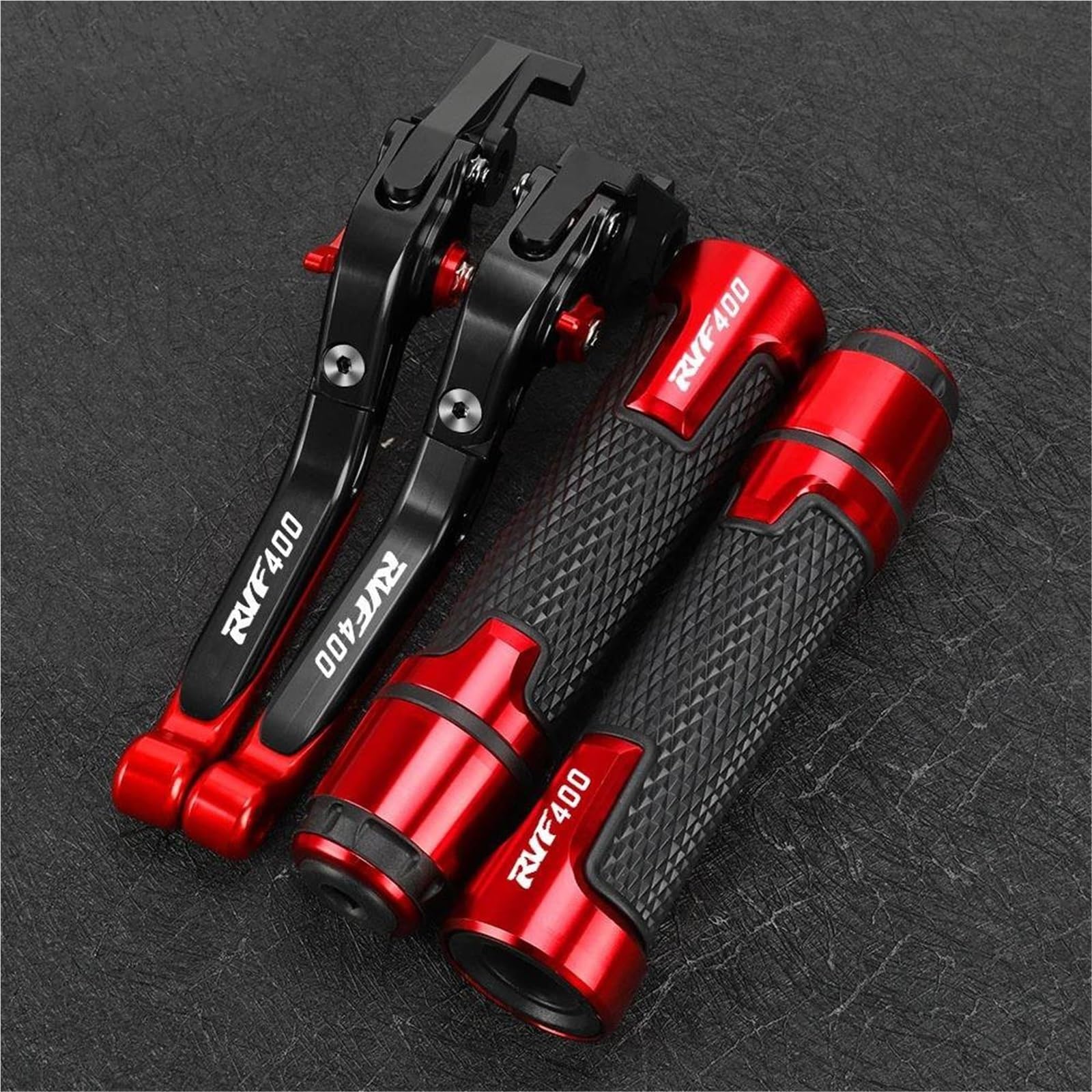 Gquikgw Red 3 Replace Brake Clutch Levers Motorcycle Parts Handles Adjustable Folding Extendable For Rvf400 Nc35 Rvf 400 1994-1996(Red 3)