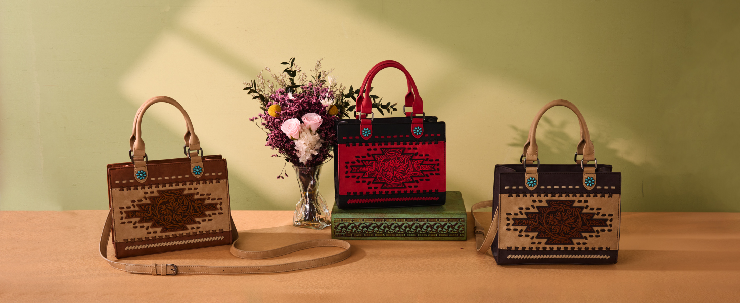 Bolso de mano estilo western para mujer miniatura 7