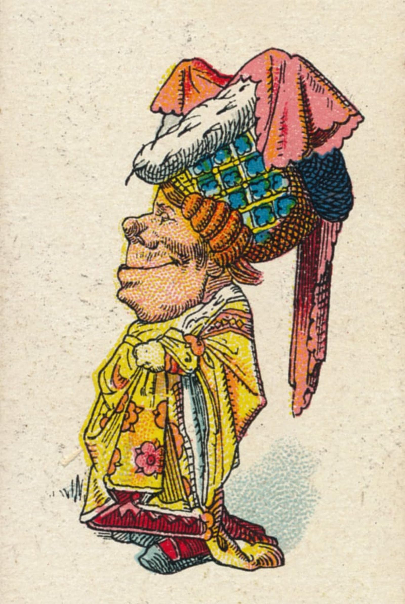 ARTXLXXBN Famous Prints Artwork Pictures Poster Painting Art the Duchess Smiling by Tenniel Artwork Landscape Pictures for Home Decor 60x90cm
