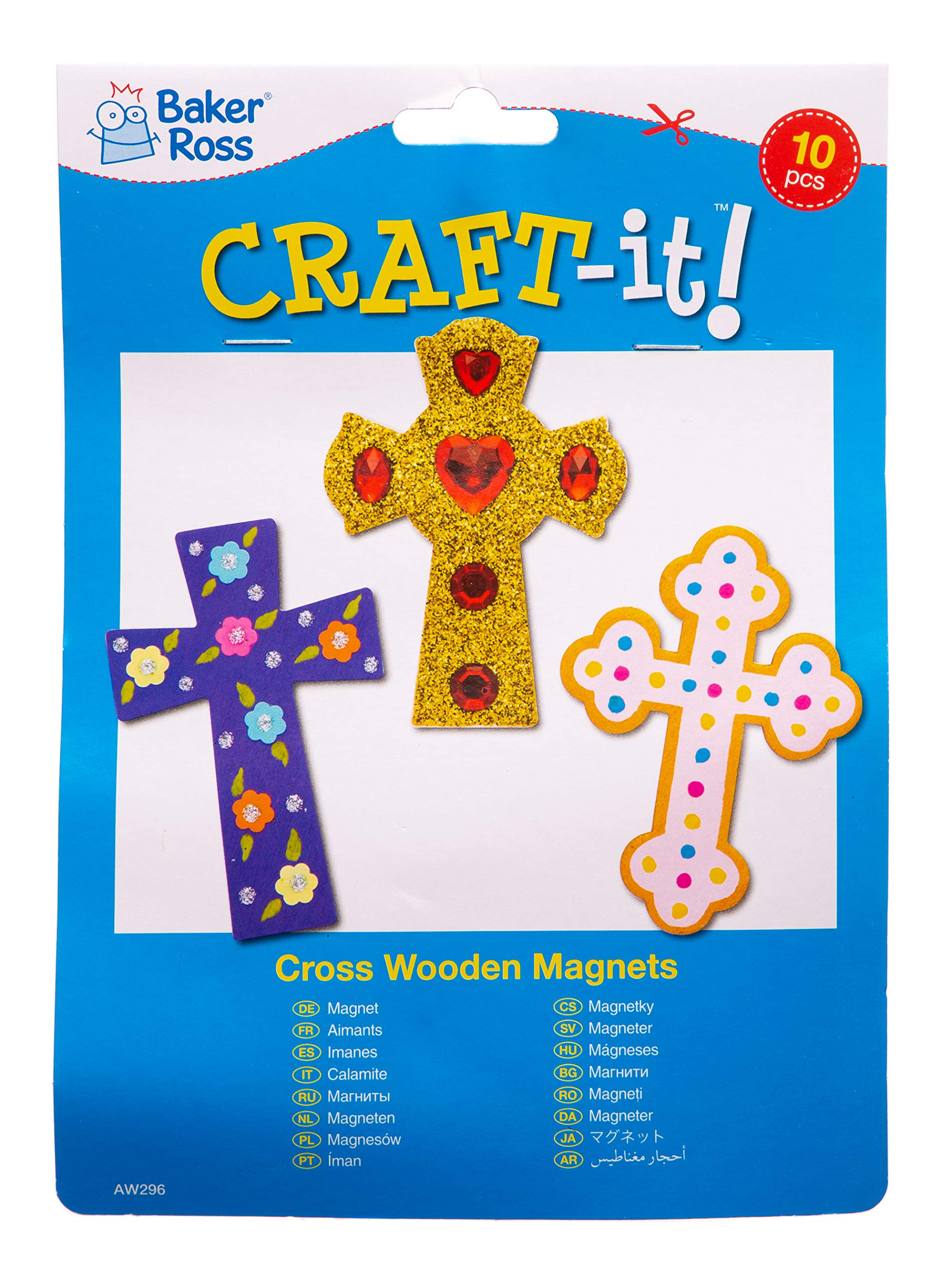 Baker Ross AX249 Kit Decorazioni Zucca Di Halloween - Confezione Da 6, Creativi Articoli Artigianali Di Halloween Per Bambini Da Realizzare E Decorare