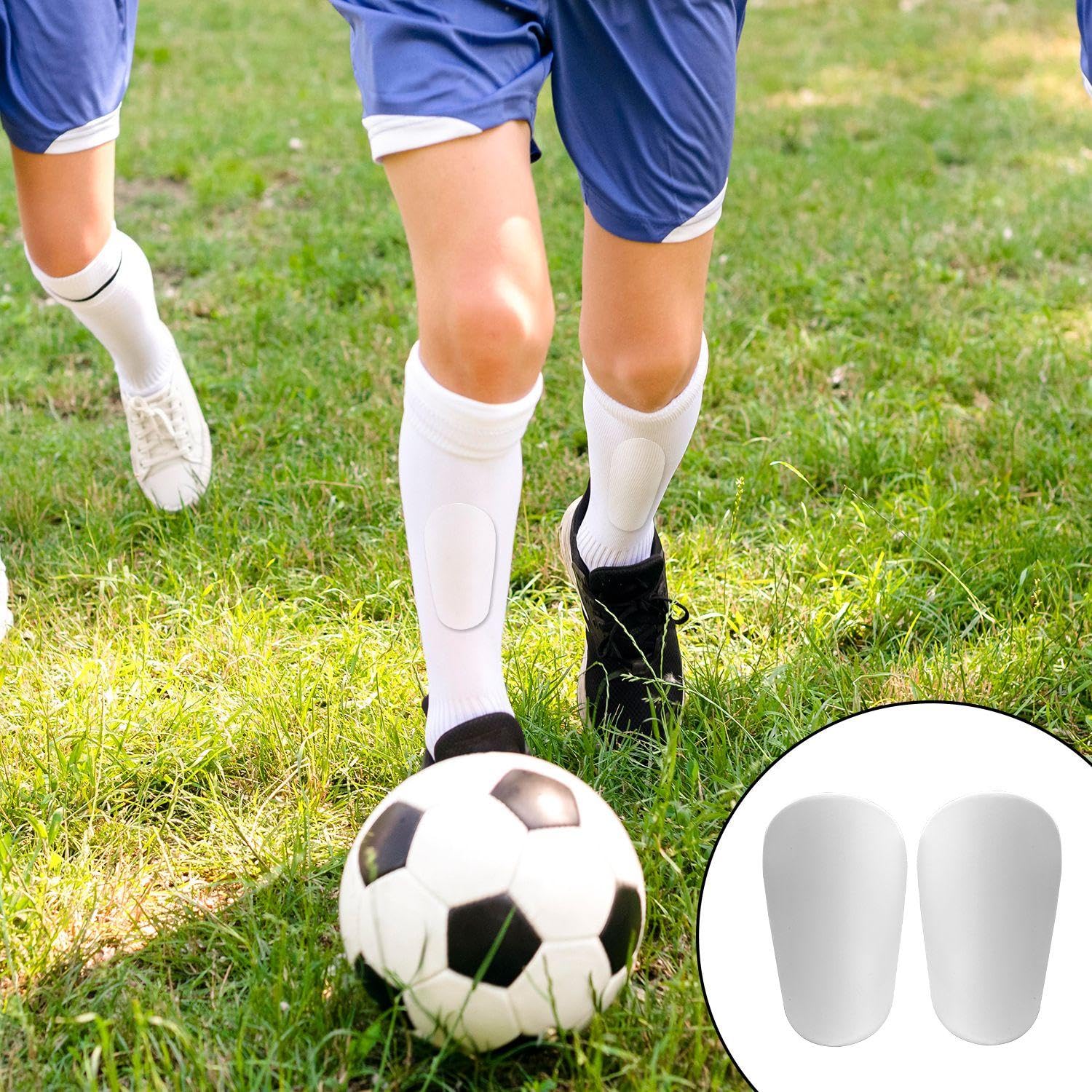 3 Paia di Mini Parastinchi, Parastinchi da Allenamento per Calcio, Mini Parastinchi da Calcio per Bambini, Parastinchi Anticollisione, Parastinchi da Calcio Leggeri E Traspiranti
