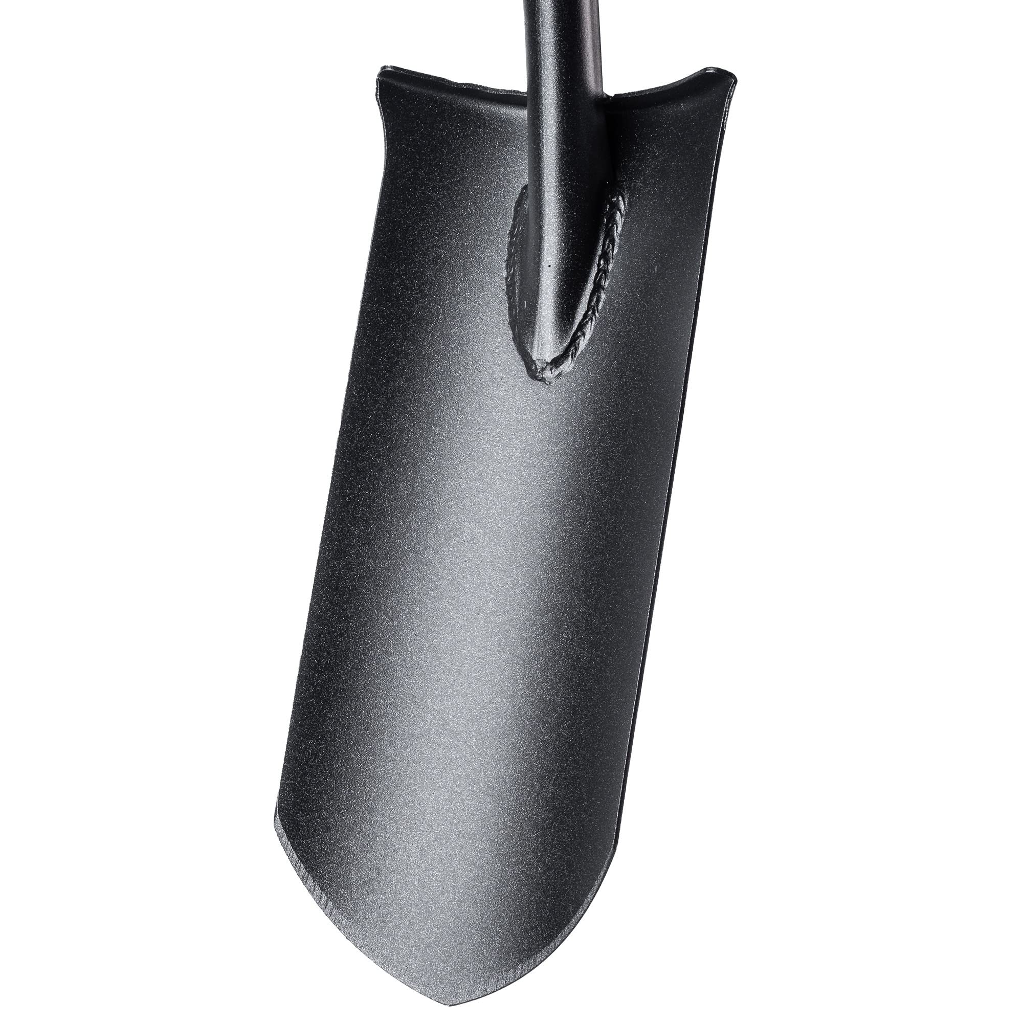 Spaziali di drenaggio Kadax, sponsor di drenaggio con mantello D, pala in acciaio, pala di pizzo con stelo, vanga da giardino ai fori, paletta di drenaggio, vanga (121 cm, nero/arancione)