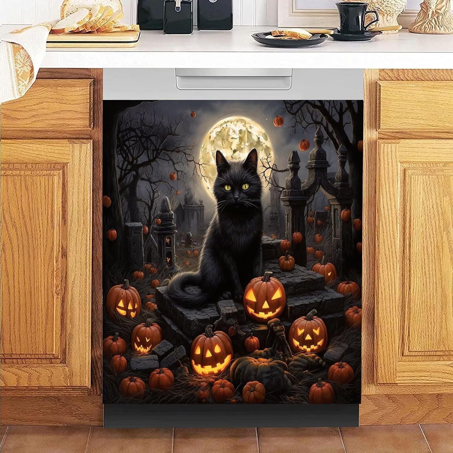 Butterfly Kitchen Decorative Dishwasher Magnetic Cover Sticker,Farmhouse Sunflower Magnet Dishwasher Door Cover Refrigerator Magnetic Door Cover Vinyl Decal for Home Appliances,23Wx26H Inches