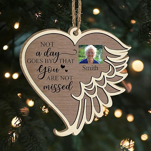 Miniatura 8 de CustomizeAF Adorno conmemorativo personalizado de condolencias con foto, regalos de condolencias por la pérdida de un ser querido, regalos de duelo,