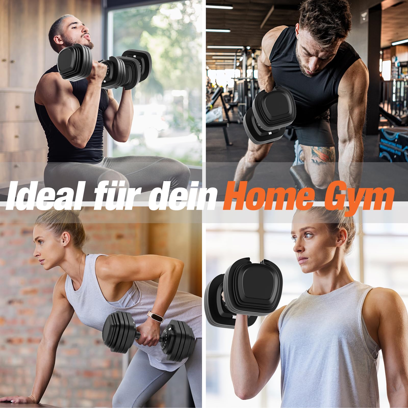 DH FitLife 2026 Neu Hantel Set – Verstellbare Kurzhanteln 2,5 bis 25 KG mit 18 Gewichtsstufen | Hantelset Kurzhantel mit Gewichten | Dumbbell Set für Männer & Frauen