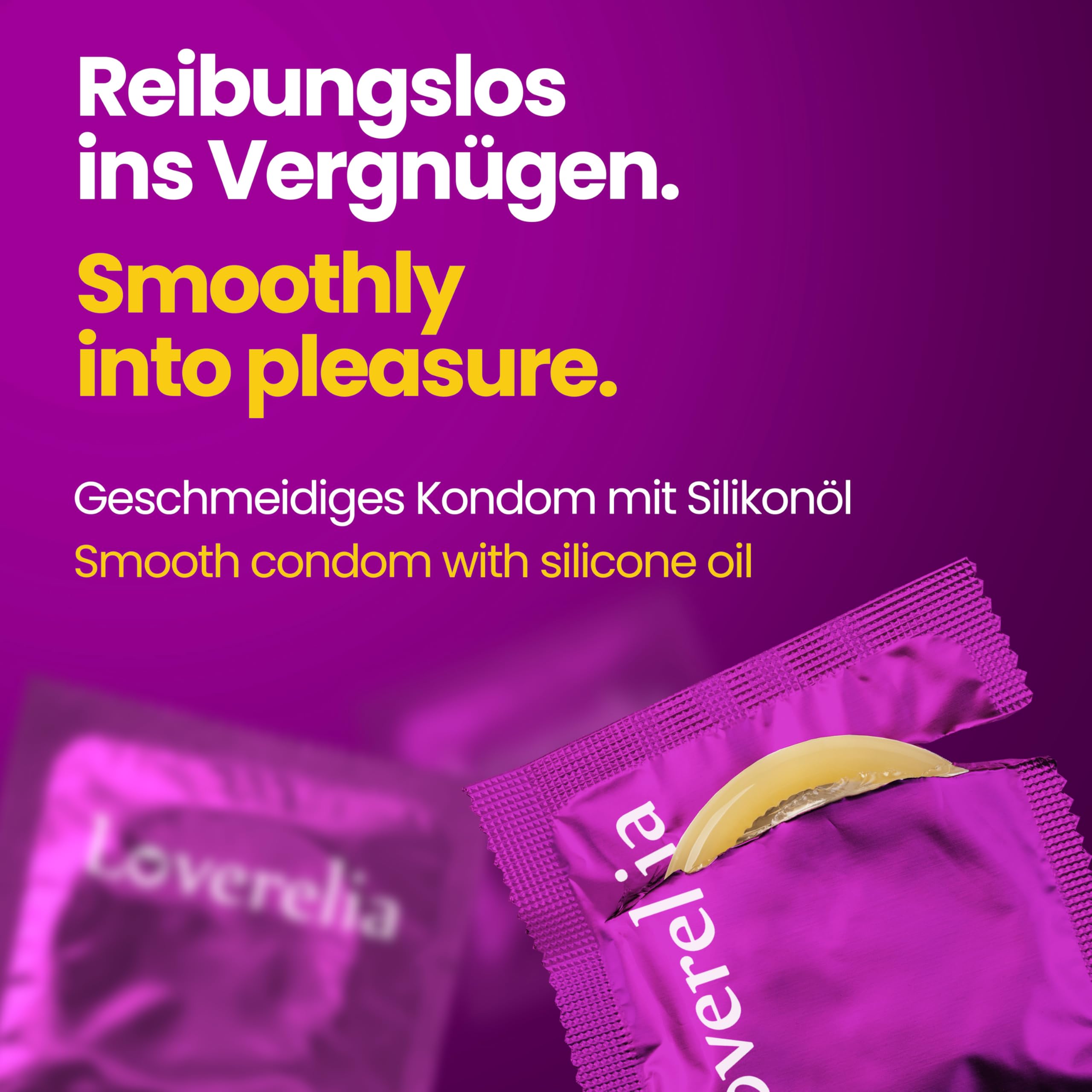 Préservatifs Loverelia "Longer Love"-​​forme profilée-pour prolonger les rapports sexuels et augmenter le désir-latex de caoutchouc naturel-vegan-réel au toucher-paquet de 200 (4x50 pièces)