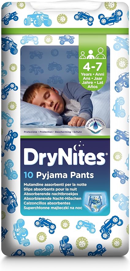 Huggies DryNites Boys Pyjama Pants - Age 4-7 (38-66 lbs/17-30 kg), 3 x ...