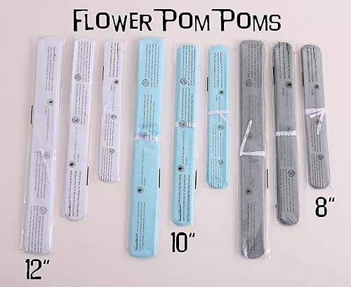 Miniatura 3 de luckylibra Decoraciones de baby shower para niño, guirnalda de elefante y farol de papel, pompones de flores de papel (azul blanco y gris)