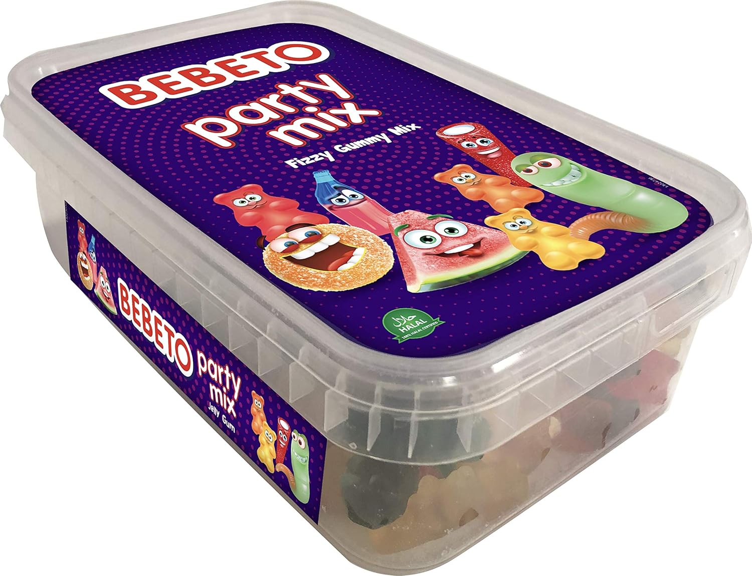 Bebeto Party Fizzy Gummy Mix 400g Halal Amazon Co Uk Grocery