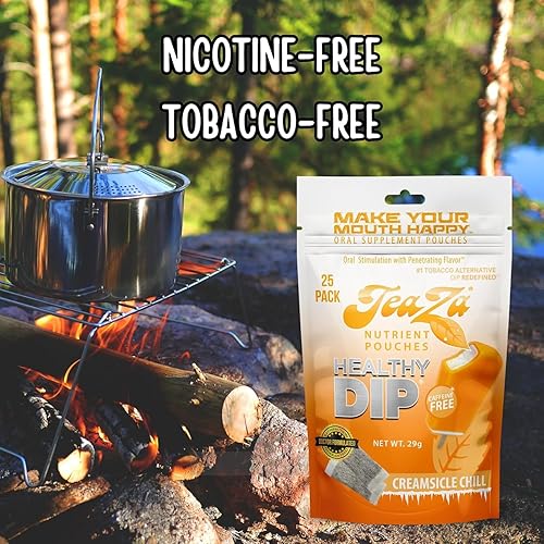 Vista 61 de Teaza Bolsas energéticas a base de hierbas, para masticar tabaco, alternativa sin nicotina, tabaco alternativo y inmersión saludable, sabor tropical