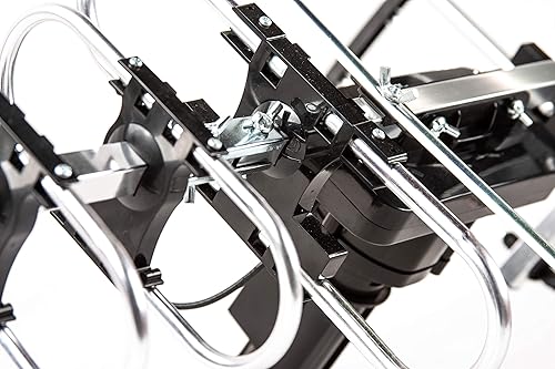 Miniatura 5 de Five Star Antena para exteriores HD TV de 200 millas de alcance con rotación motorizada de 360°, radio UHF/VHF/FM con control remoto infrarrojo