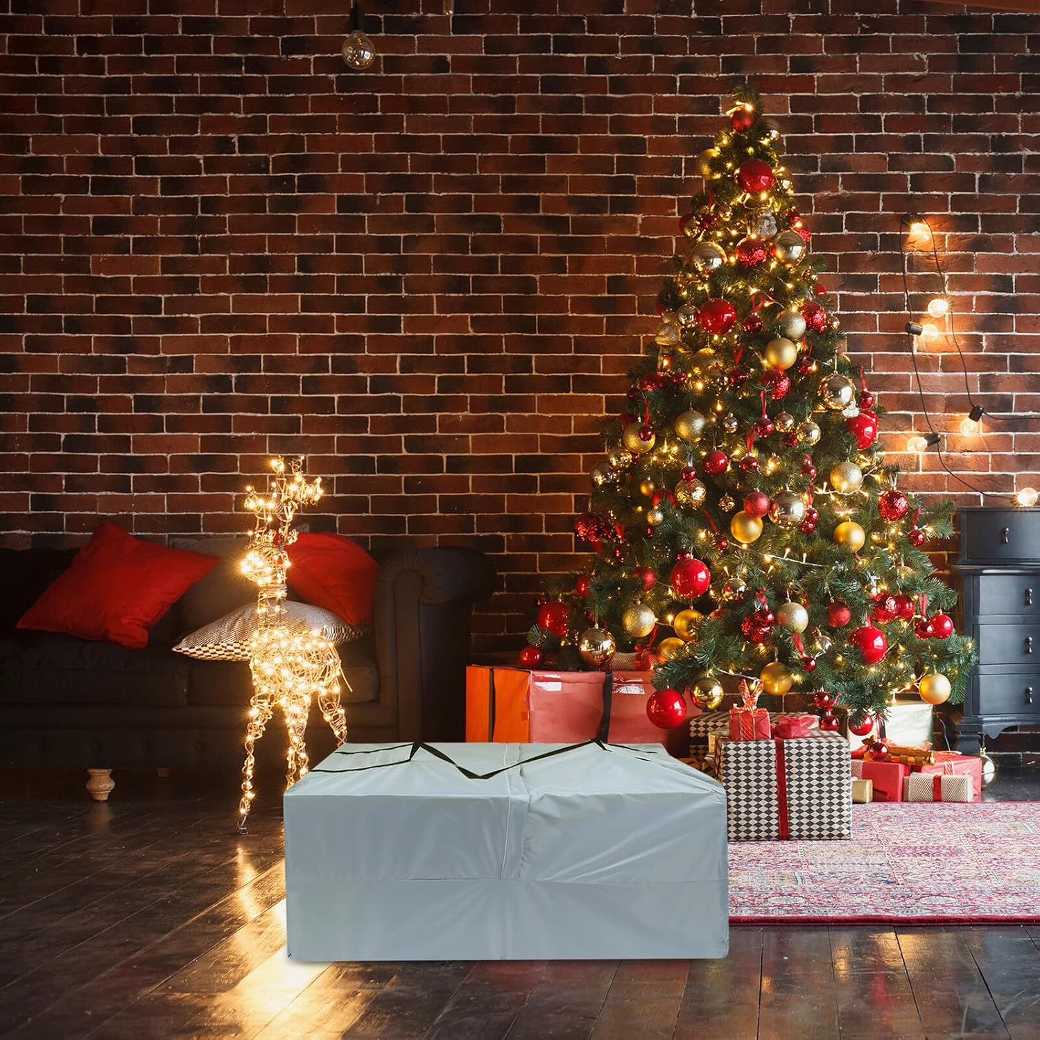Christmas Tree Storage Bag, Xmas Tree Storage Pouch, Polyester Cloth
