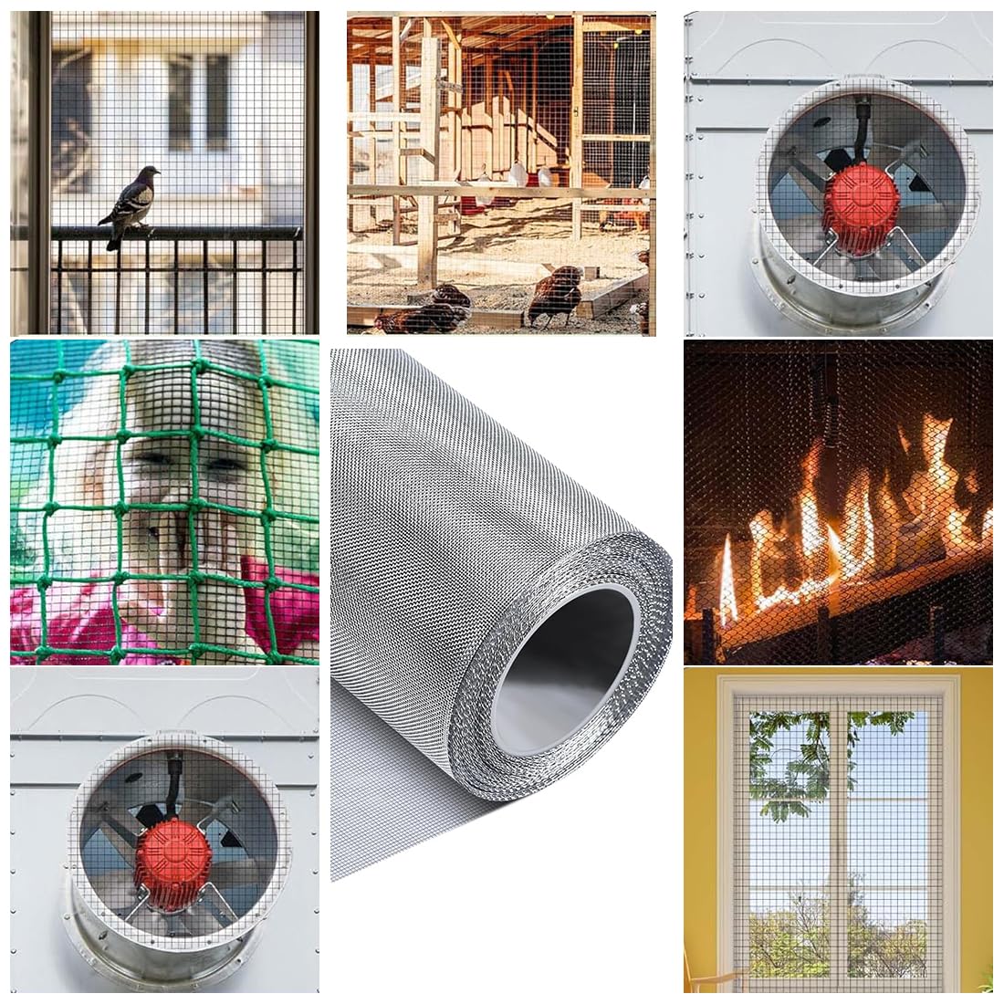 Grillage Acier Inoxydable 30x60cm - Maille Fine 30 | Ventilation & Protection