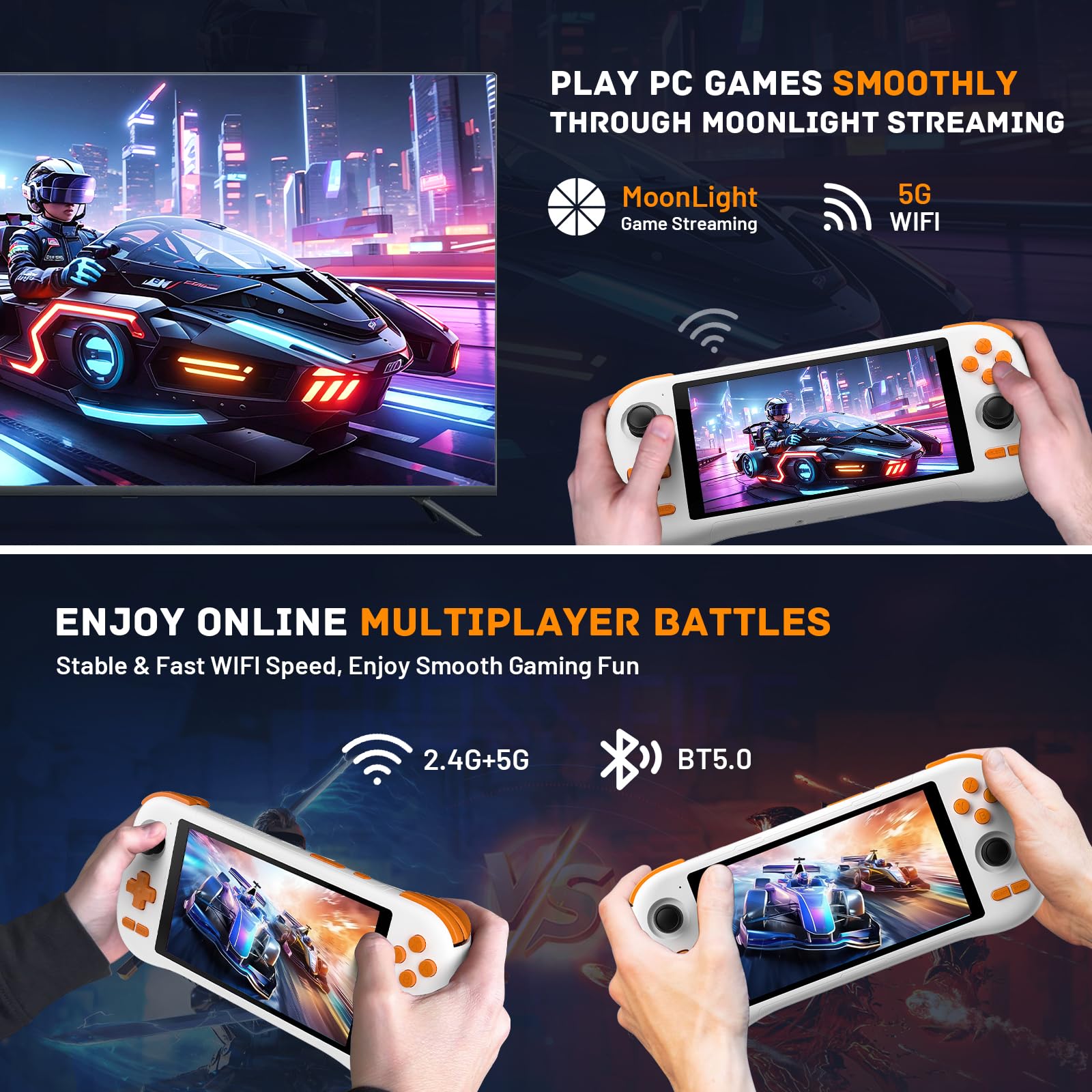 Amazon | Kinhank K56 レトロハンドヘルドゲームコンソール 16000以上