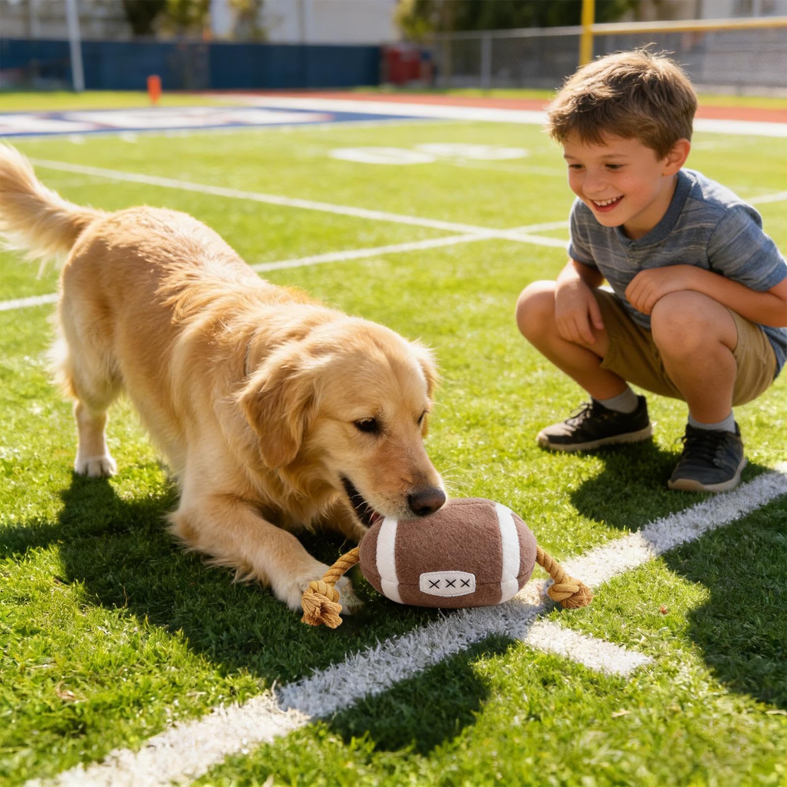 Juguetes Mordedores para Perros Accesorios para Mascotas | Diseño De Pelota Deportiva Juguete Para Cachorros En Dentición Con Cuerda De Algodón Para , Jalar Y Juego De Fuerza Interior
