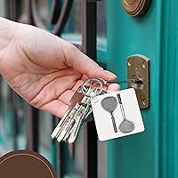 Vista 6 de Llaveros Raquetas de bádminton (kc-38263-1)