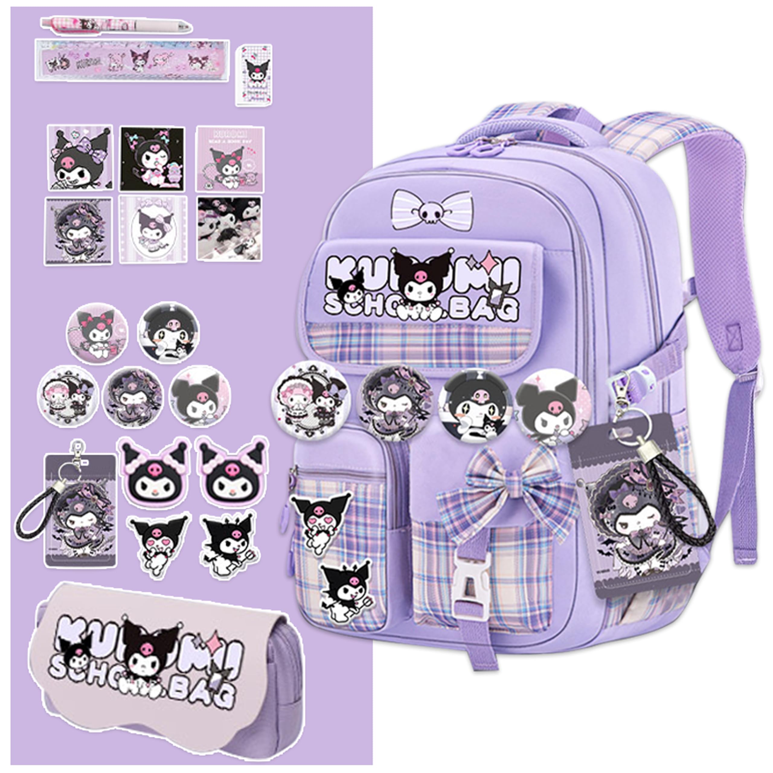 Roffatide anime zaino nuovo semestre regalo borsa con spille carino antifurto zaino per laptop zaino zaino zaino
