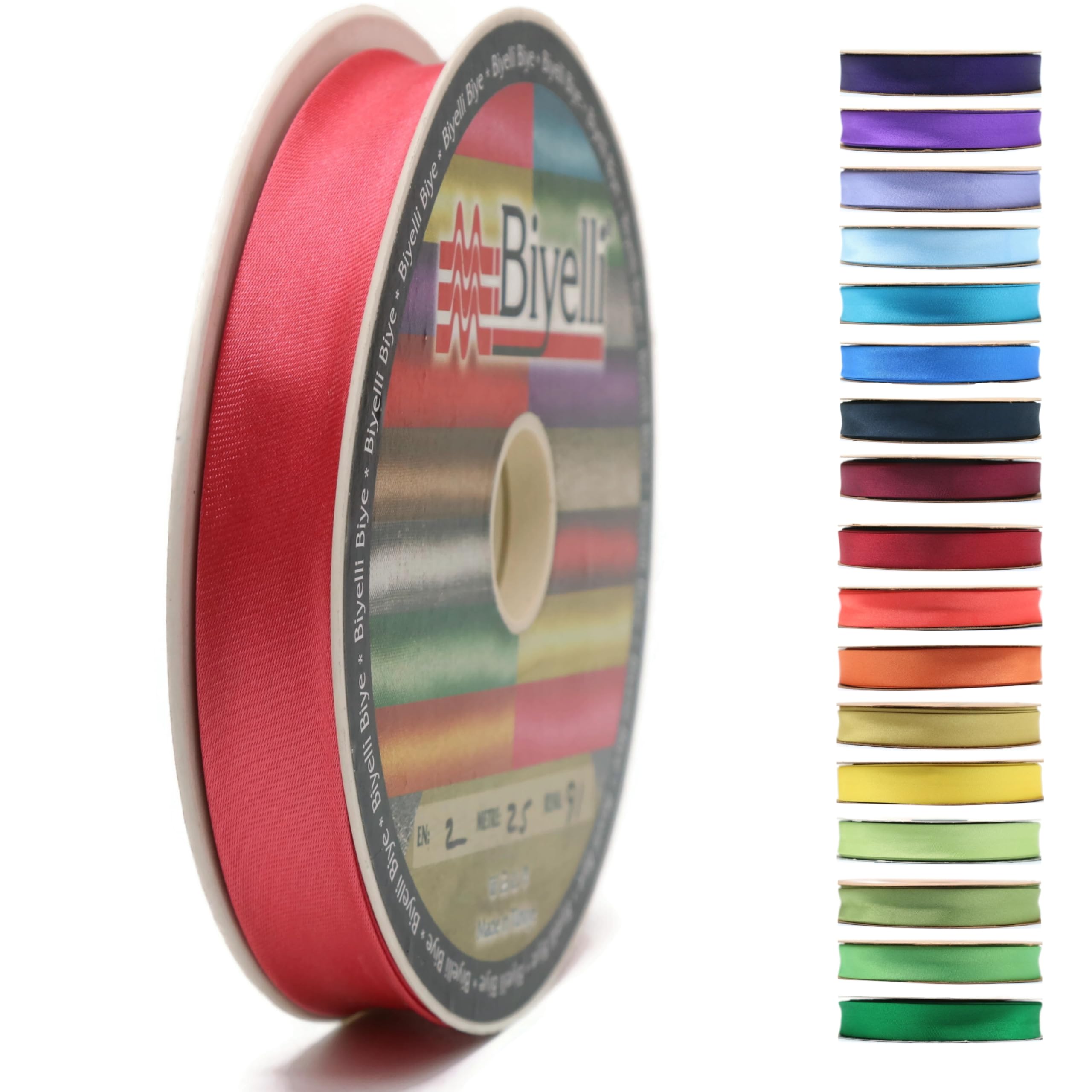 Fold Satin Bias Tape - 99+ Colors - 3/4 Inches Wide - 27 Yards - Fold Satin Binding Bias Ribbon Fabric Piping Bias Binding Tape for Sewing Clothing DIY (91. Dark Fuchsia) BYS91