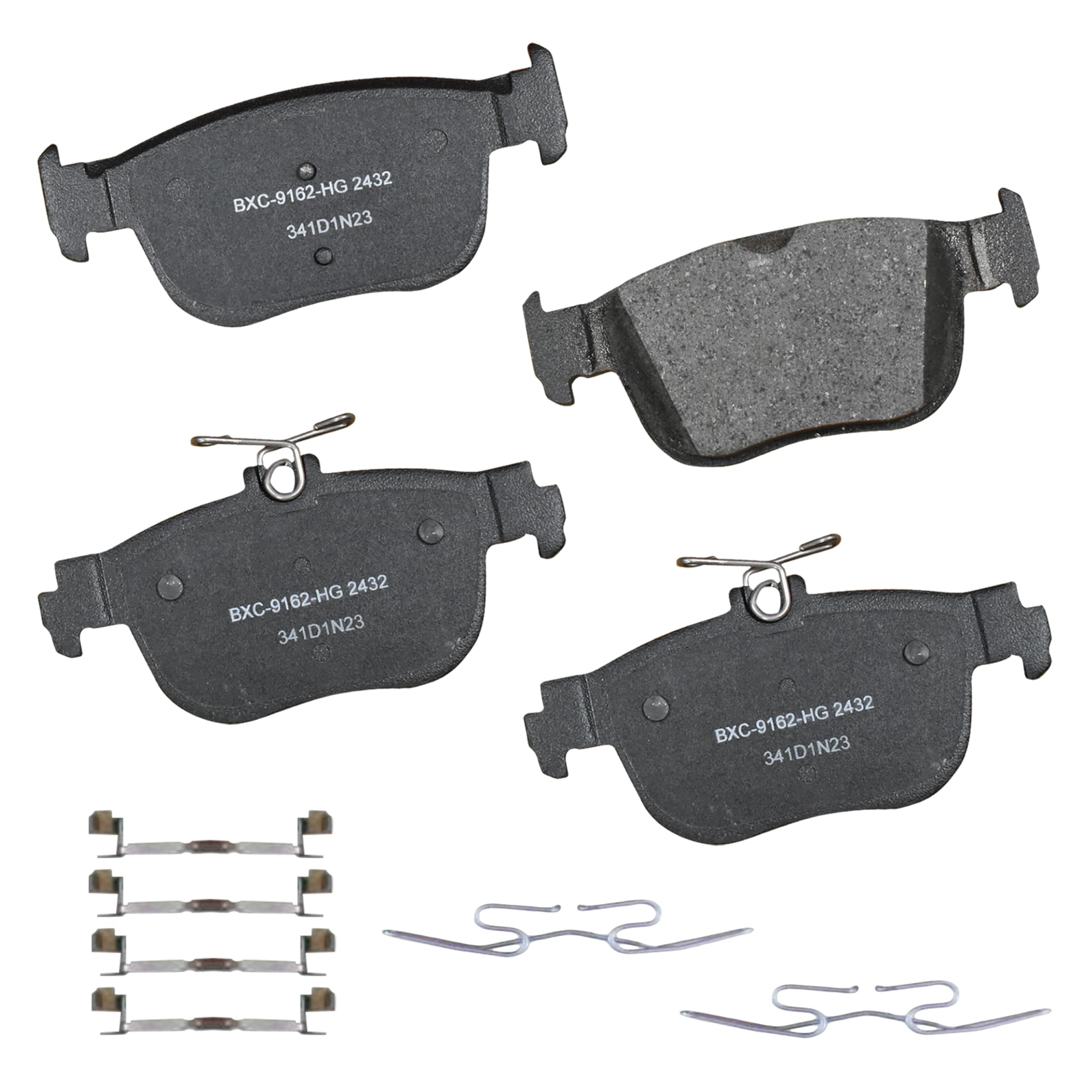 Bendix Premium SBC2432 Ceramic Rear Brake Pads for Audi A3 2023-2022, A3 Quattro 2023-2022