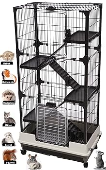 Amazon | 大型5段 屋内 小動物 ペットケージ モルモット