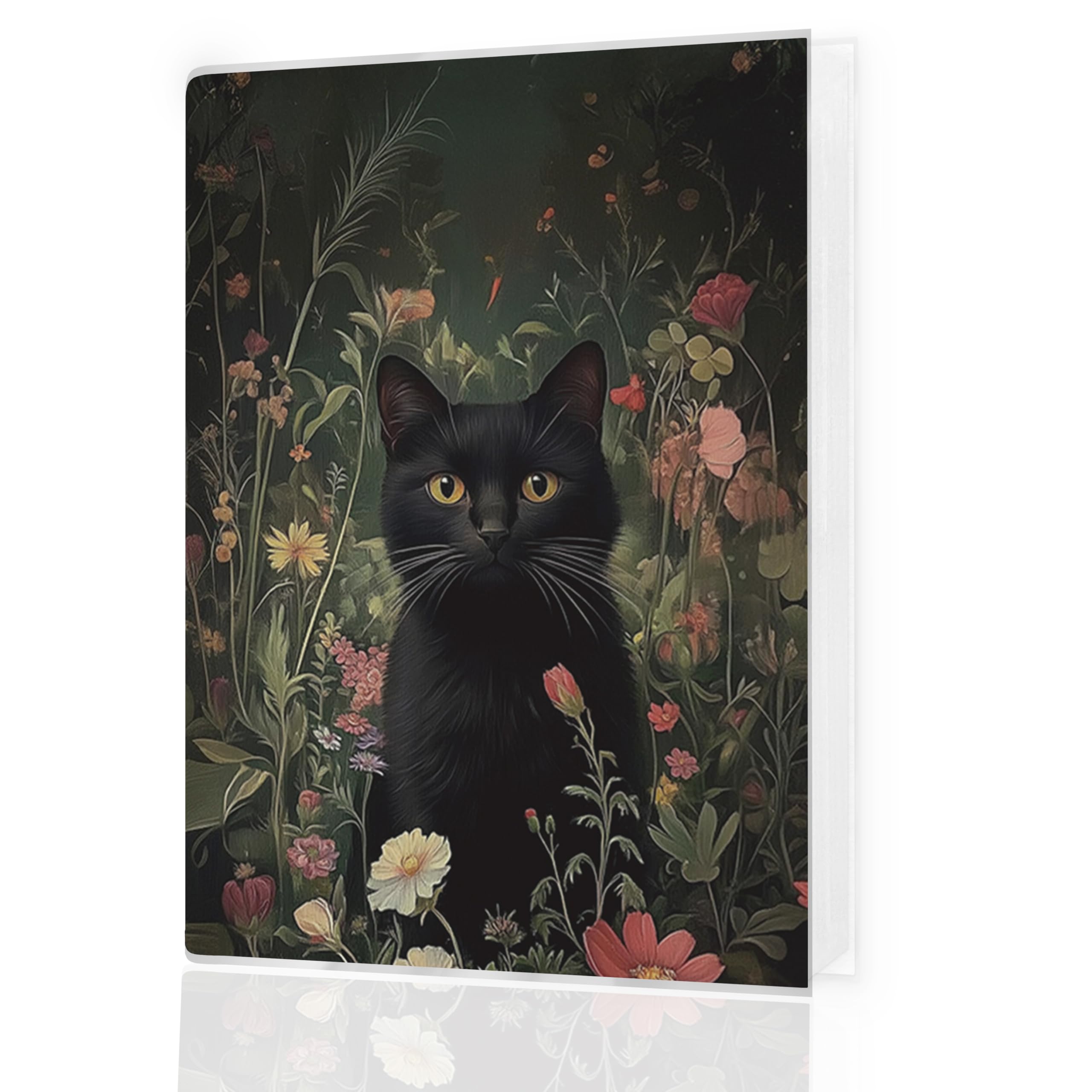Álbum de fotos de gato negro Moody 4x6 para 36 fotos Cottagecore