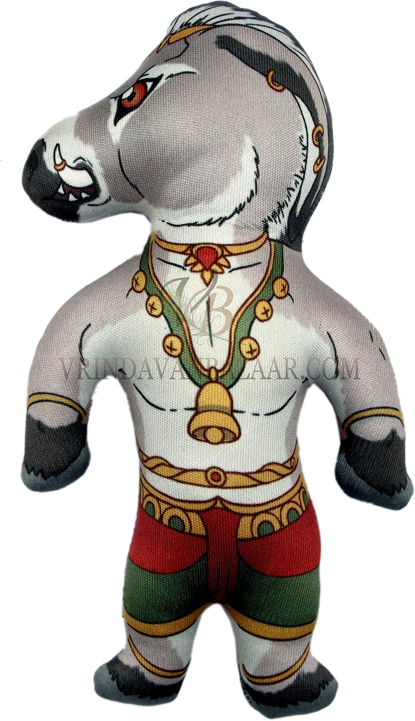VRINDAVANBAZAAR.COM Dhenukasura The Donkey Demon Soft and Cute Washable Toys; Height 7.5 inch