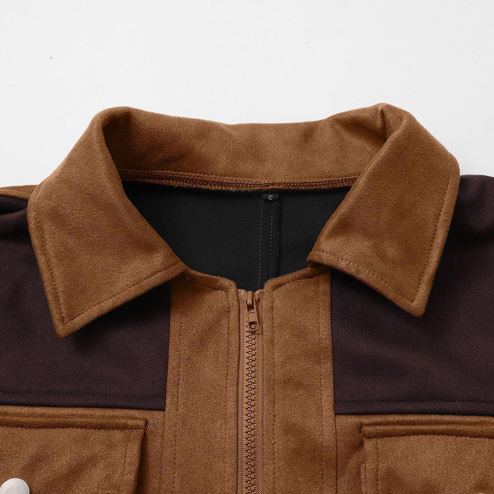 Winterjacke Herren Lang Wildlederjacke Wintermantel Lederjacke Warme Jacke