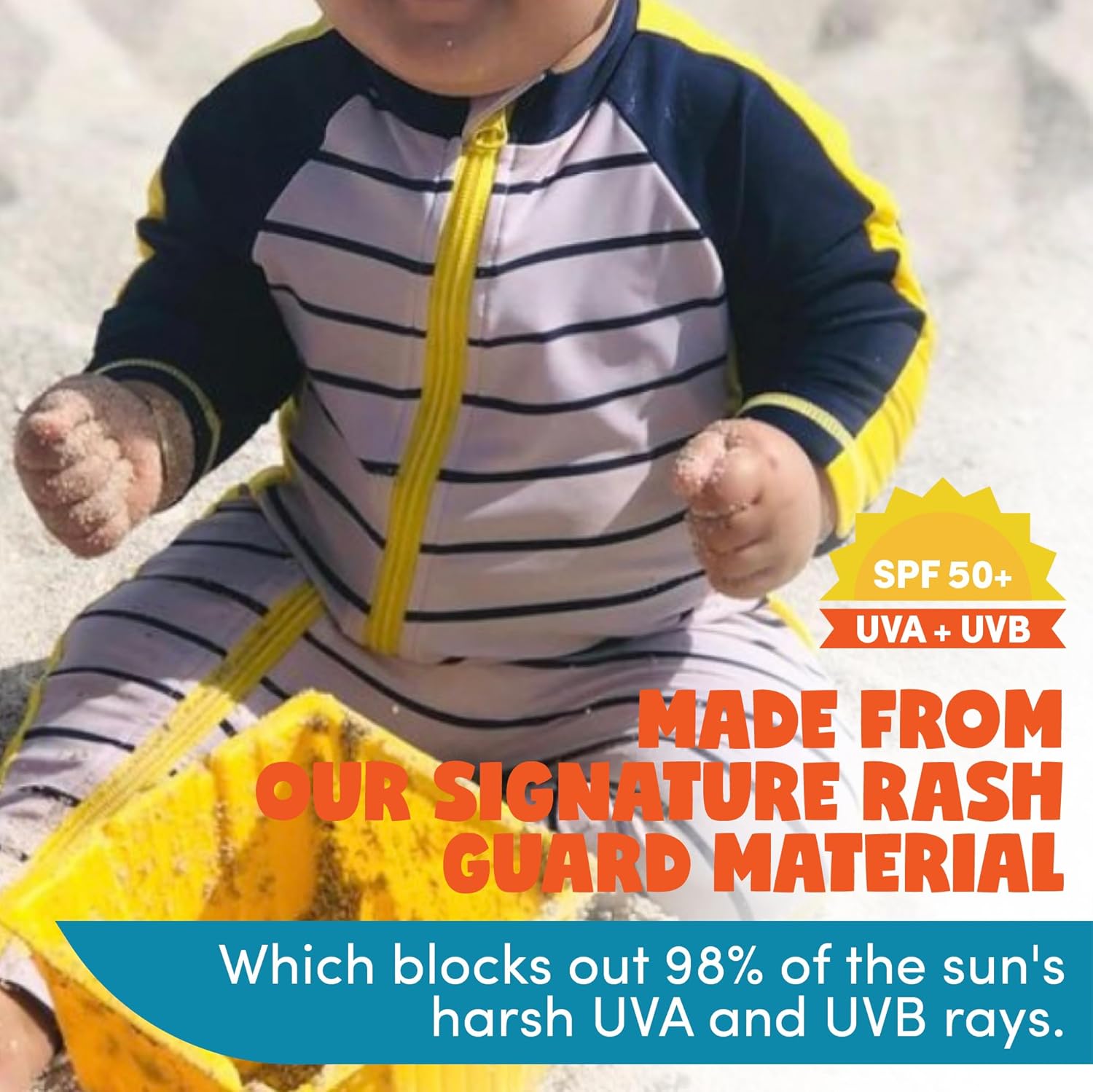 SwimZip Boys' Long-Sleeve UPF 50+ Swimsuit for Baby, Toddler, & Little Boys - Image 6