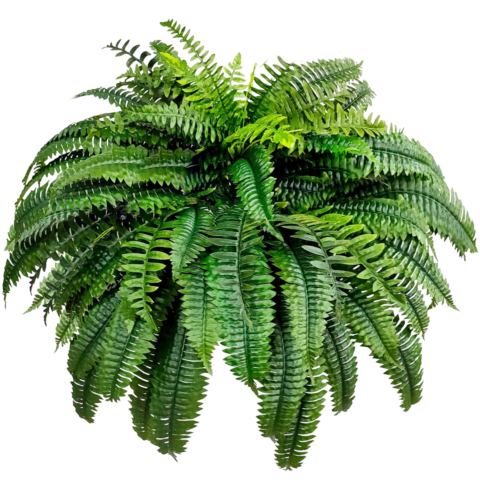 Fougère de Boston artificielle grande plante suspendue intérieur extérieur 114 cm jardin