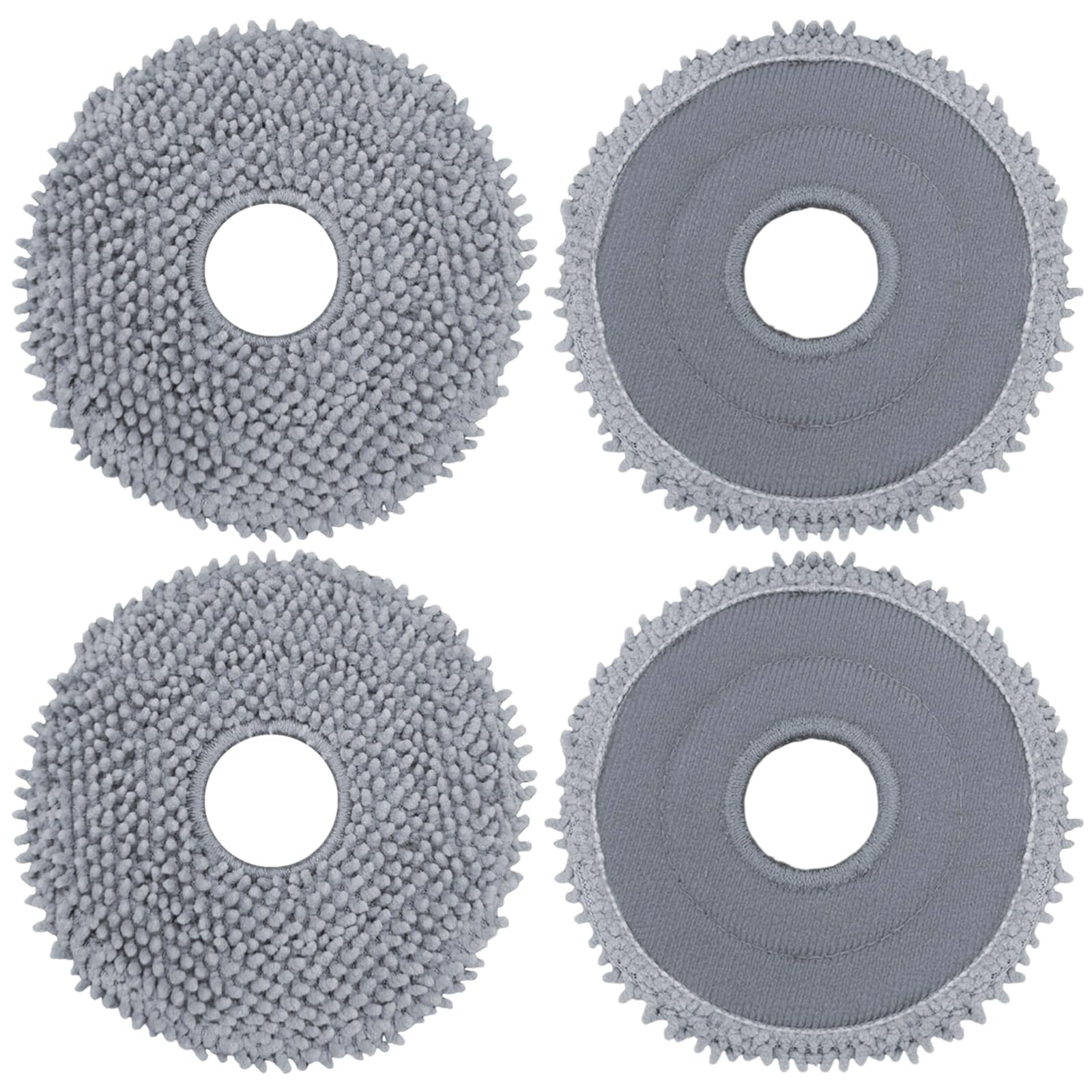Spare Mop Pads Replacement for Roborock Saros Z70/ Saros 10R/ Q Revo/Qrevo MaxV/Qrevo Master/Qrevo Slim/Qrevo Pro/Qrevo S/Qrevo Curve/Qrevo Plus/Qrevo Edge Vaccum Accessories (4 Pcs)