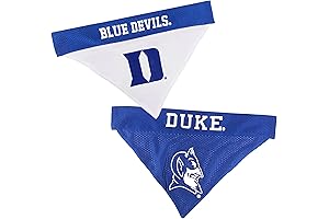 Pets First Collegiate Reversible Bandana for Duke Blue Devils, Small/Medium