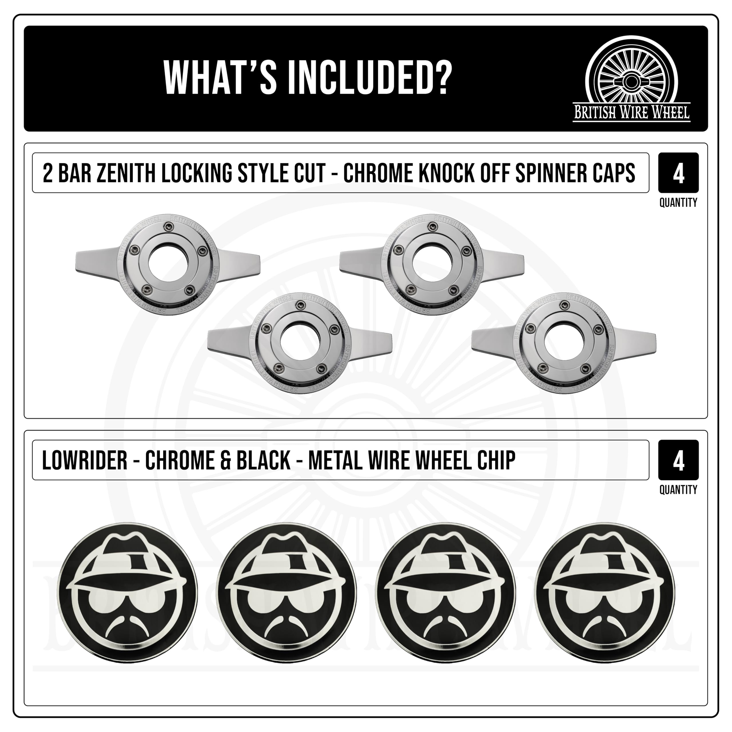 Amazon.com: British Wire Wheel 2 Bar Zenith Locking Knock Off