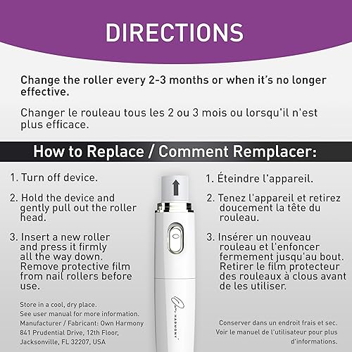 Miniatura 4 de Rodillos de repuesto para Own Harmony - Juego de limas de uñas eléctricas y removedor de callos de pies - (4 en 1) Las mejores herramientas de