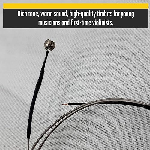 Miniatura 9 de Juego completo de cuerdas de violín de alta calidad tamaño 44 y 34 cuerdas de violín G D A y E