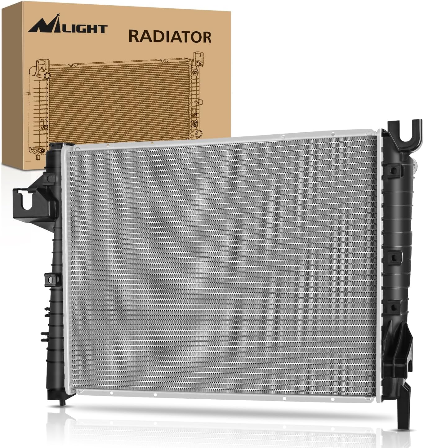 Nilight Radiator for Dodge Ram 1500 2002 2003 5.9L V8 4WD, Dodge Ram 1500 2004 2005 2006 2007 2008 4.7L V8 3.7L V6 4WD, Ram 3500 2500 2003 5.7L, Automatic Transmission
