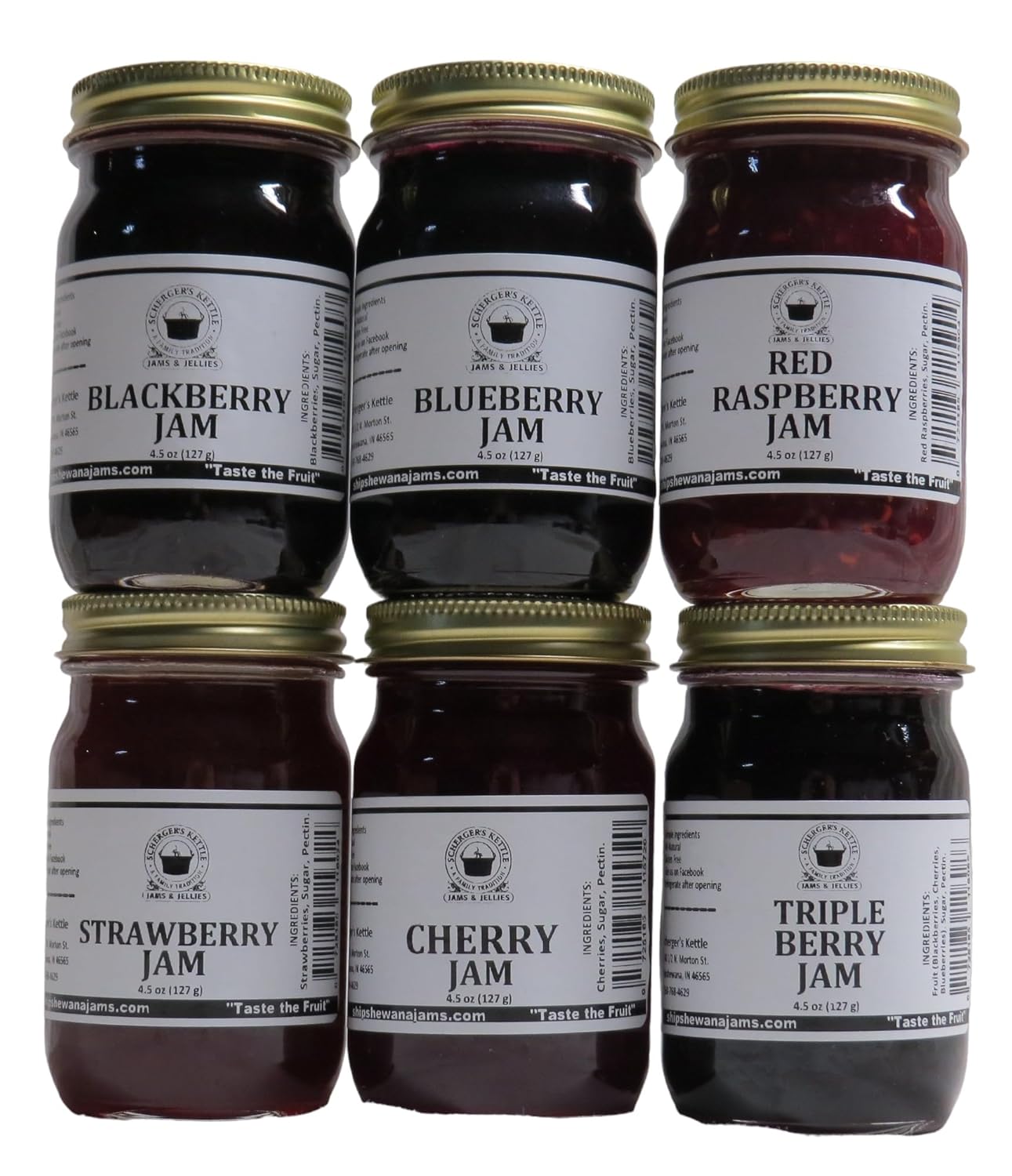 Our Berry Favorites Gift Box (6-4.5 oz jars in a gift box)