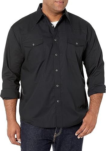 Wrangler Camisa Deportiva Western Negra