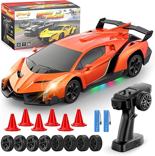 Lamborghini Remote Control Car Toy, Officially Licensed RC Drift Car 15Km/h with...