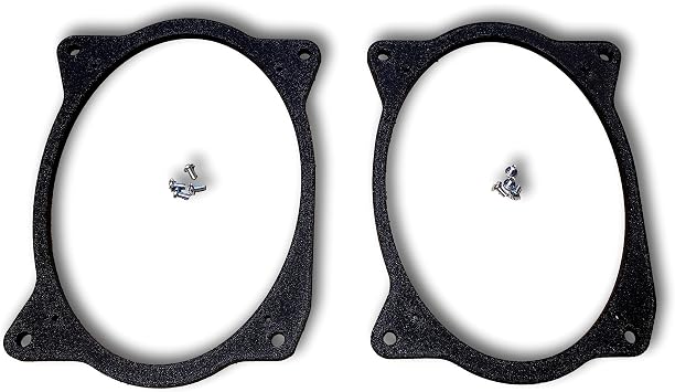 1 Pair - 6x9 6"x9" Rear Deck Speaker Adapters Compatible with 2002-2011 Camry & 2003-2013 Corolla - SPKBRK002