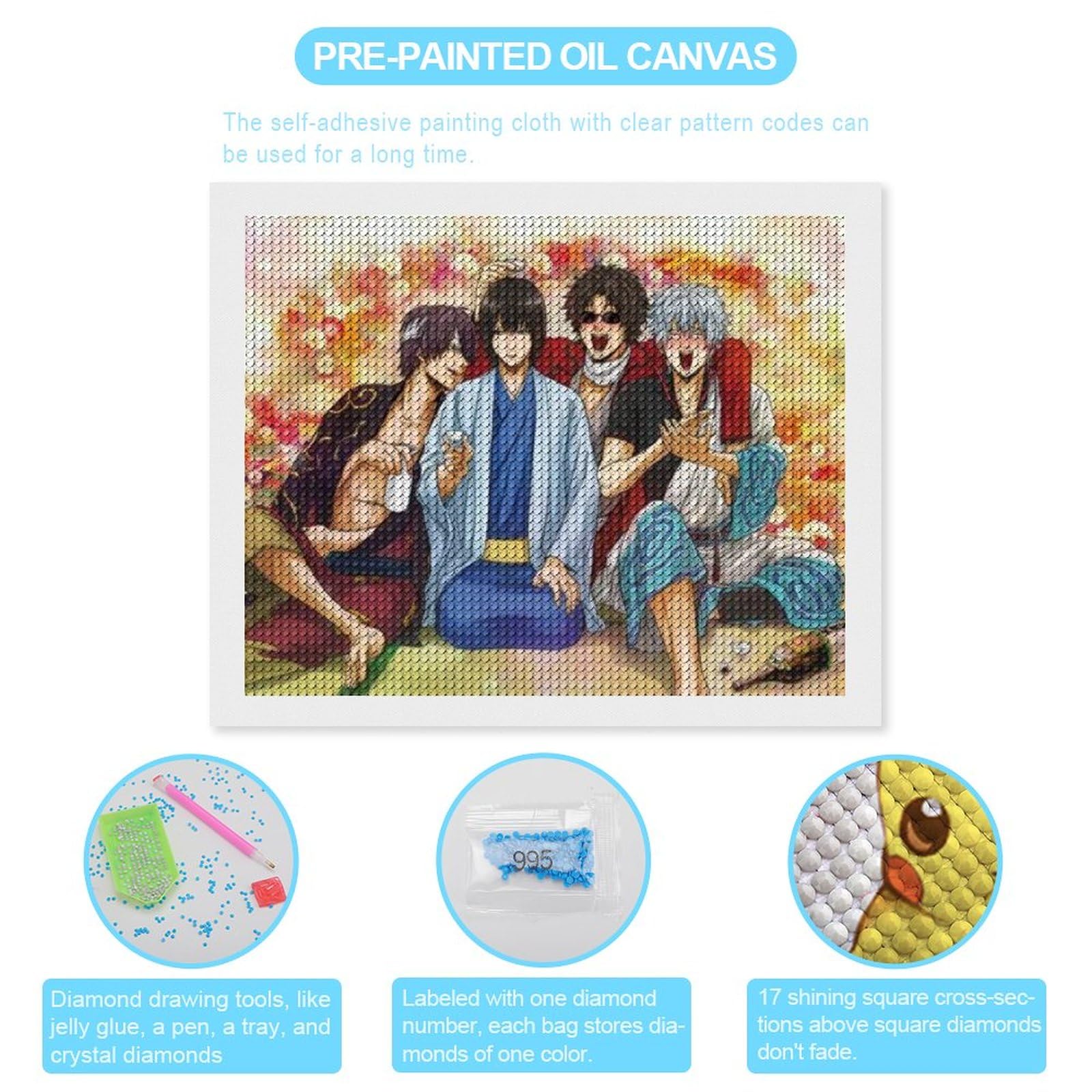 Amazon | 銀魂 (7)ダイヤモンドアートダイヤモンドアート キット